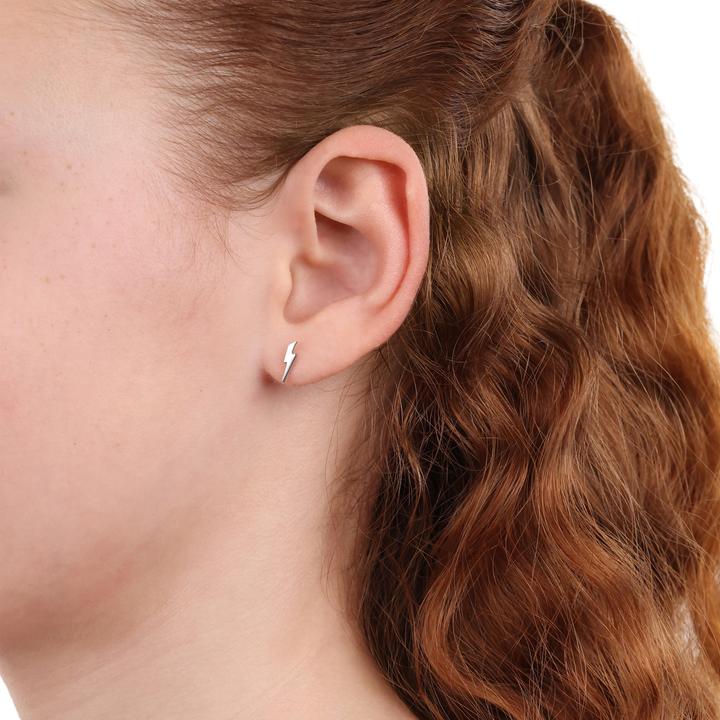 Actual product image S.Oliver Ear jewellery for girls, 925 sterling silver | lightning bolt (925 silver)