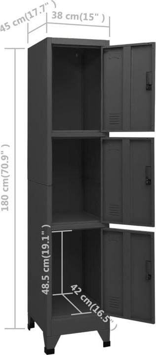 Produktbild VidaXL Archibaldo (38 x 45 x 180 cm)