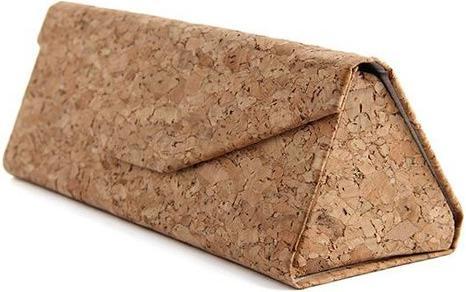 Bekos Brillenetui faltbar aus Kork und Samt
