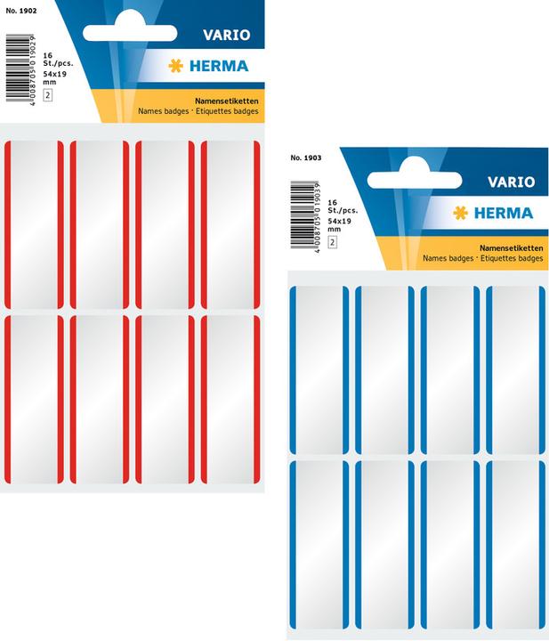 Actual product image Herma Removable name labels