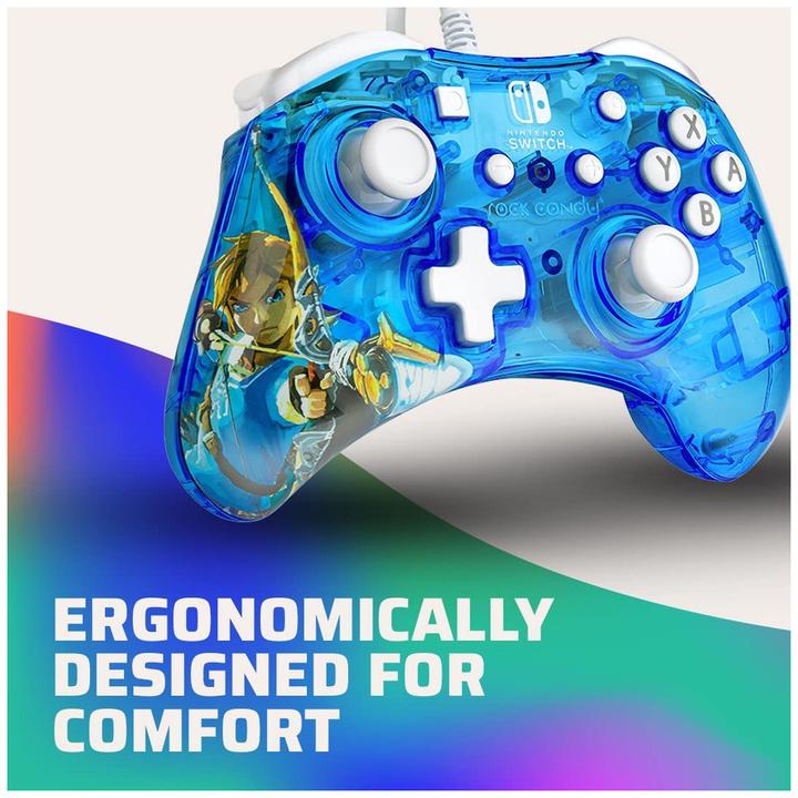 Actual product image PDP Rock Candy Wired Controller: Berry Brave Link (Switch OLED, Switch Lite, Switch)