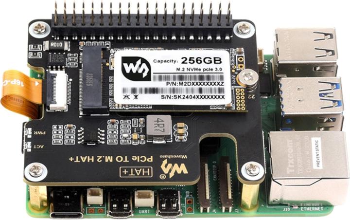 Actual product image WaveShare 128GB SSD M.2 NVME 2242 memory (128 GB, M.2 2242)