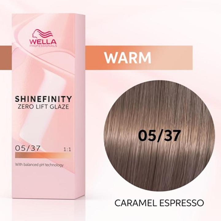 Produktbild Wella Shinefinity Zero Lift Glaze 60ml 05/37 (05, 37 Karamell Espresso)