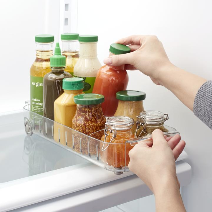 Actual product image YouCopia RollOut fridge caddy
