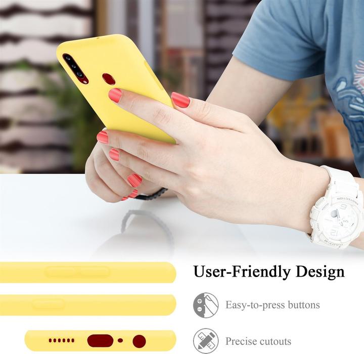 Actual product image Cadorabo TPU Liquid Silicone Case Cover (Samsung Galaxy A20s)