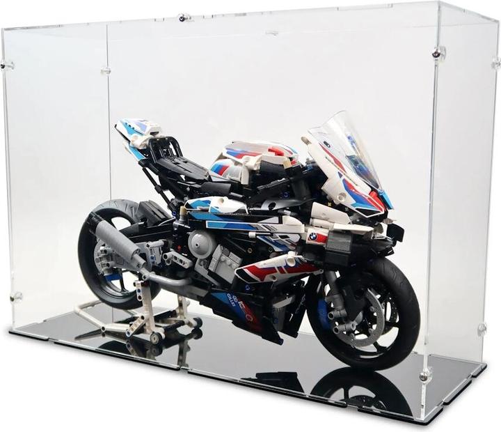 Actual product image iDisplayit Acrylic display for LEGO® 42130 BMW M 1000 RR (With black base)