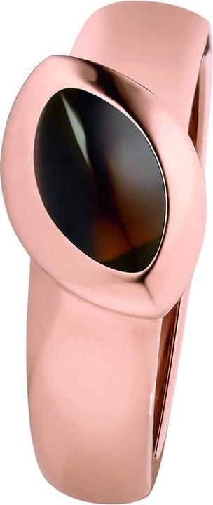 Immagine prodotto Xen Anello con quarzo idrotermale marrone placcato oro rosa (54)