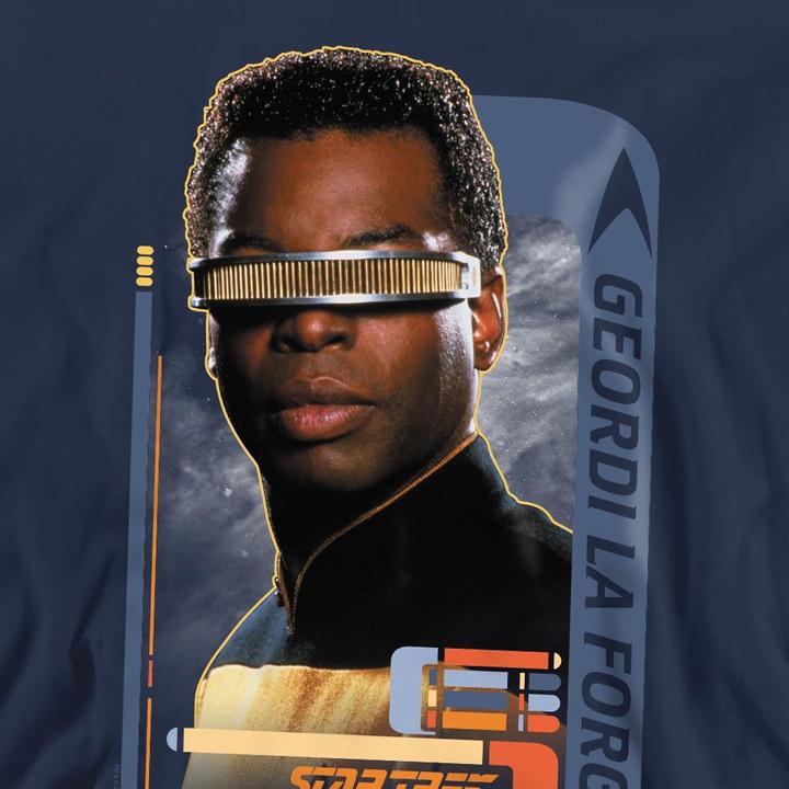 Actual product image Unisex Adult Geordi La Forge Sweatshirt (L)