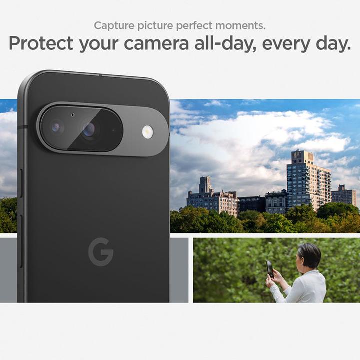 Produktbild Spigen EZ Fit Gehärtetes Glass Camera Protector Google Pixel 9 2-Pack (2 Stück, Google Pixel 9)