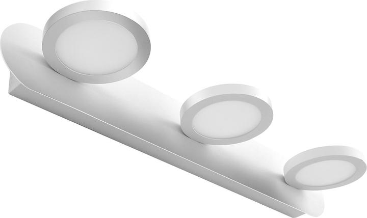 Produktbild Emke Spiegelleuchte mit 3 Quellen, Wandleuchte, NeutralWeiss(4200K), Weiss (975 lm)