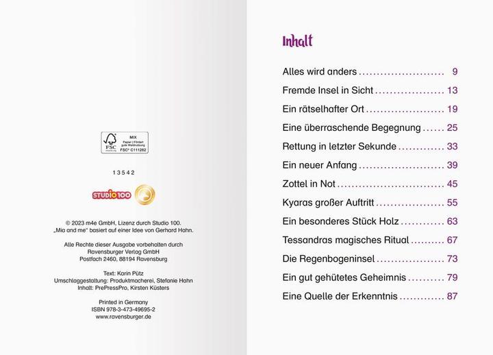 Produktbild Ravensburger Mia and me: Erstleser zur Serie (Deutsch, Karin Pütz, 2023)