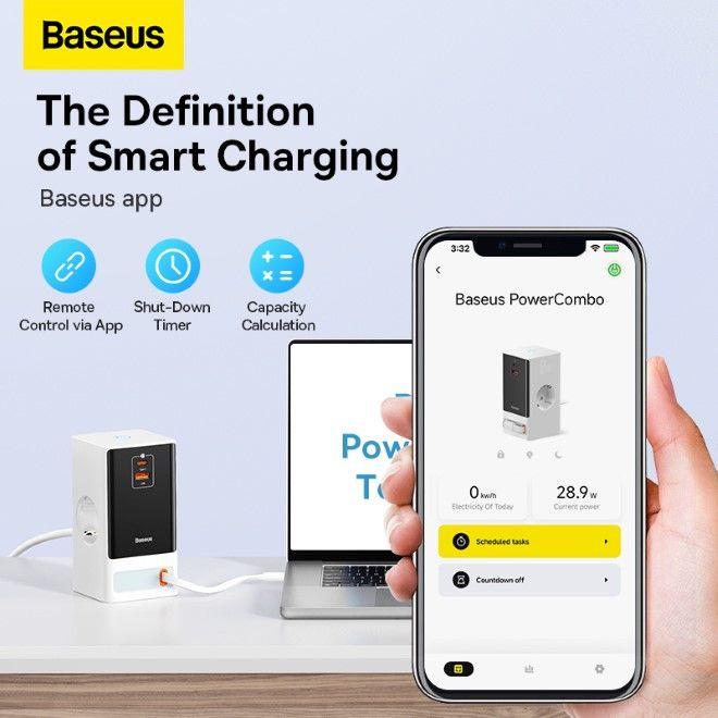 Immagine prodotto Baseus PowerCombo Striscia di alimentazione digitale (65 W)