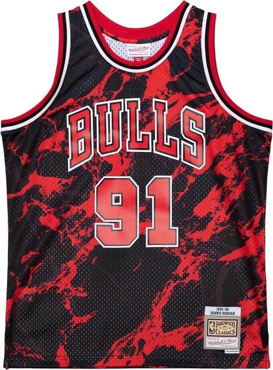 Actual product image Mitchell & Ness NBA Team Marble Swingman Jersey - Chicago Bulls - 102819 (M)
