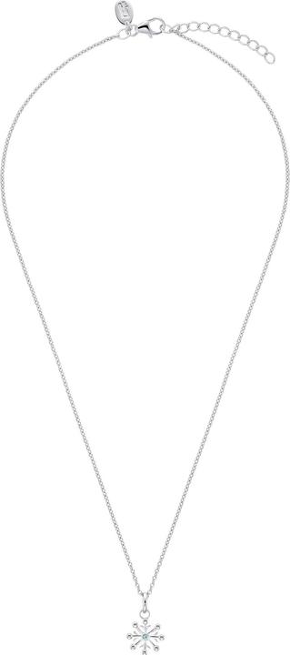 Actual product image Prinzessin Lillifee Necklace for girls, 925 sterling silver, cubic zirconia synth. | snowflake (925 silver, 35 cm)