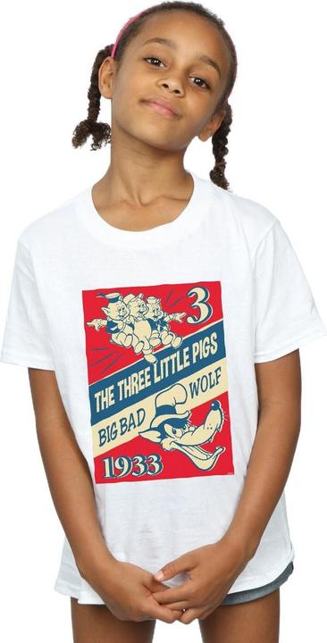 Immagine prodotto Disney Three Little Pigs And The Big Bad Wolf Maglietta Ragazze (152, 158)