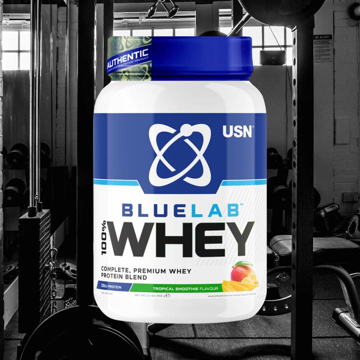 Actual product image USN Blue Lab 100% Whey Protein (Tropical Smoothie, 1 pcs., 908 g)