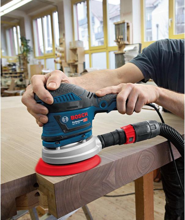 Image du produit Bosch Professional Ponceuse excentrique GEX 40-150 avec 1 x feuille de ponçage multi-trous C470 (Ponceuse excentrique, 400 W)