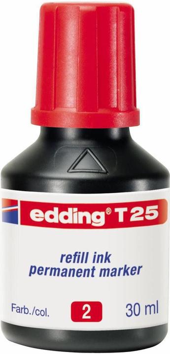 Edding Refill ink T25 (ink cartridges, Red, 35 mm)