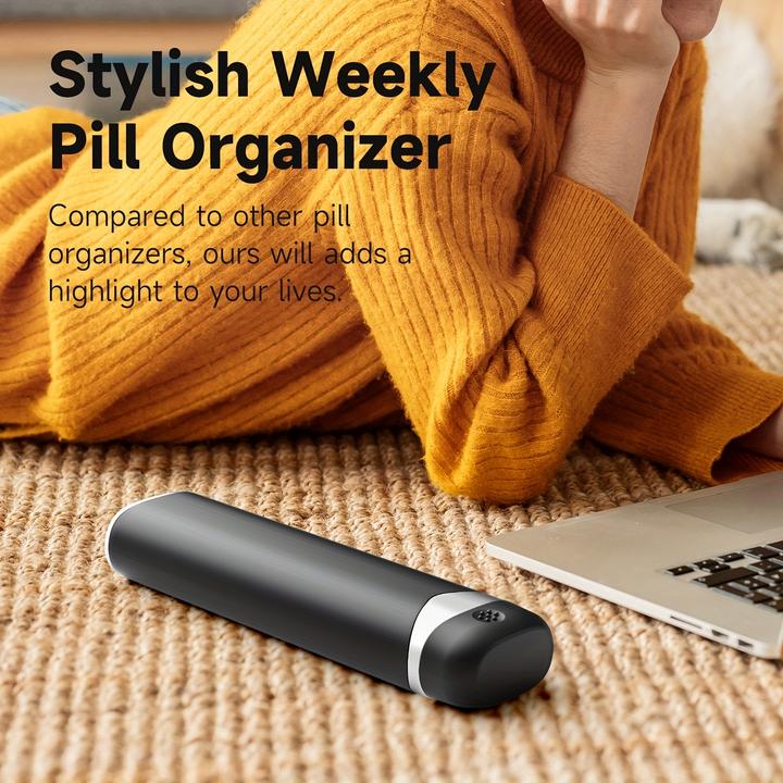 Produktbild PhoneLook Woche Pillendose tragbar 7 Tage kompakte Medikamenten-Dispenser