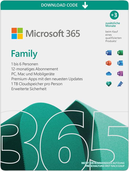 Microsoft 365 Family 12+15 mesi