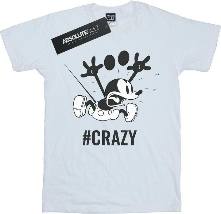 Immagine prodotto Disney Mickey Mouse #Crazy Maglietta Uomo (S)