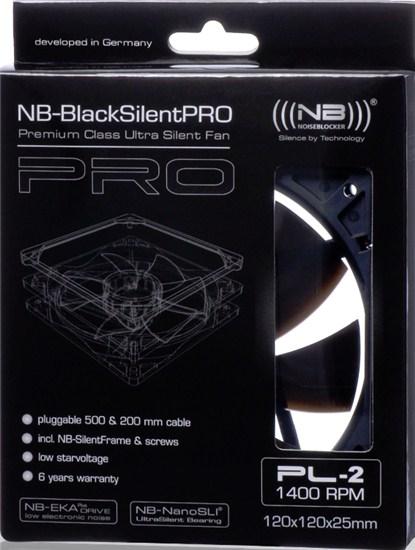 Actual product image Noiseblocker Black Silent Pro-Series PL2 (120 mm, 1 x)