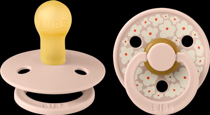 Bibs Studio Nuggi Colour 2 PACK Latex Round 6-12m Jasmine Blush Mix (2 x, 6 - 12 M.)