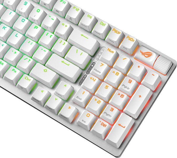 Actual product image ASUS Keyboard ROG Strix Scope II 96 Wireless White (DE, Wireless, Cable)