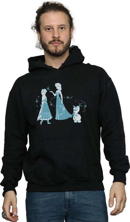 Actual product image Disney Mens Frozen Magic Snowflakes Hoodie (XL)