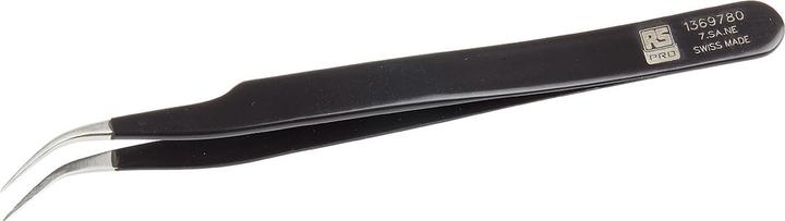 Actual product image Rs Pro ESD epoxy coated tweezers curved 120mm