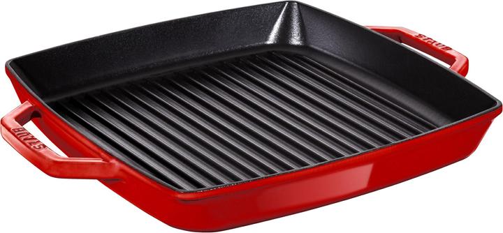 Actual product image Staub Grill pan with 2 handles (33 cm, Grill pan, Cast iron)