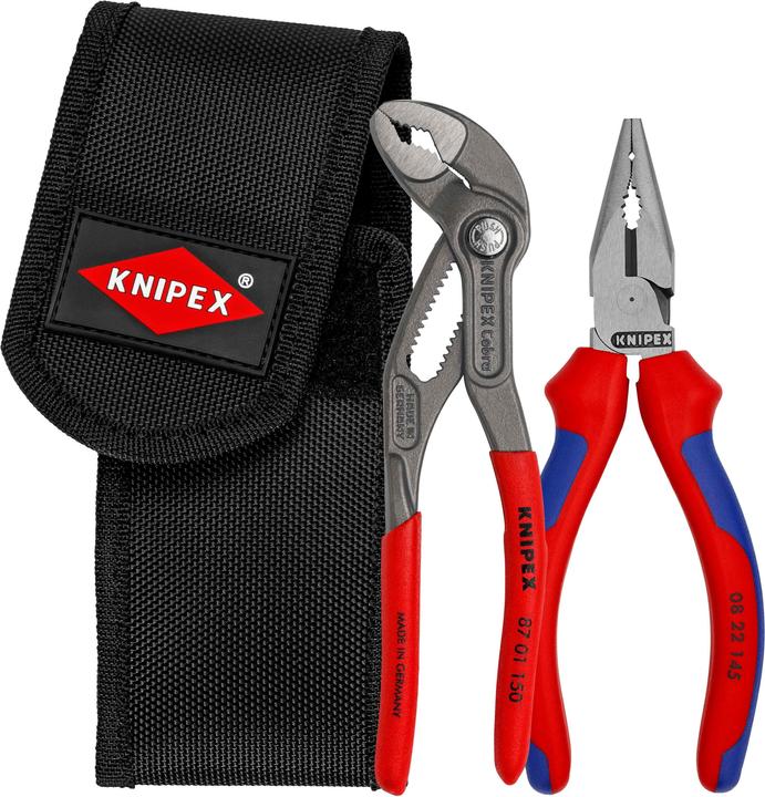 Actual product image Knipex Pliers set 2-piece in belt pouch 00 20 72 V06 (163 mm)