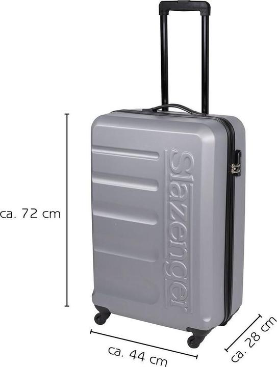 Actual product image Slazenger Trolley Set 18/22/26" ABS 3pcs (Hand luggage (up to 50 litres), M (50 - 90l), L (90 - 115l))