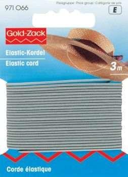 Image du produit Prym Cordon élastique, gris clair 1,5 mm, carte 3 m
