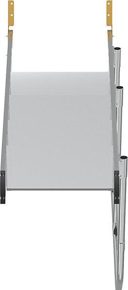 Image du produit Munk Escalier 45° largeur des marches 600 mm 6 marches aluminium strié (Escabeau, 138 cm)