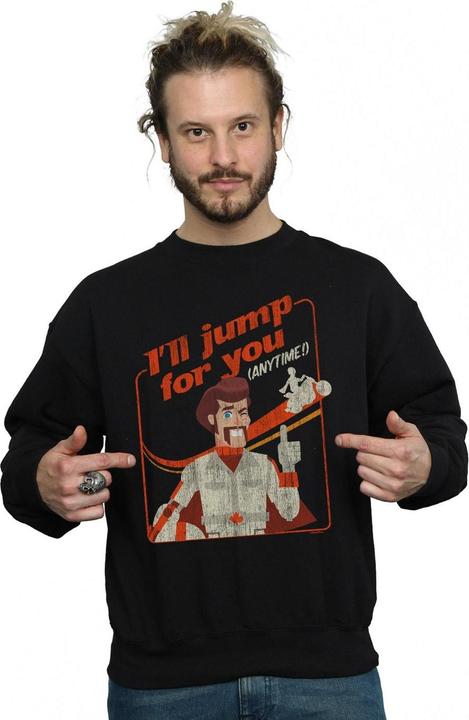 Actual product image Disney Mens Toy Story 4 Duke I'll Jump For You Sweatshirt (L)