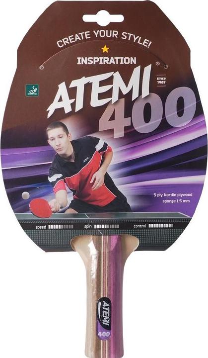 Atemi Neuer anatomischer Tischtennisschläger 400