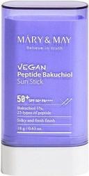 Image du produit Mary&May Mary & May Vegan Peptide Bakuchiol Sun Stick SPF50+ PA++++ 18g Aging Control Bakuchiol 25 Ty (Crème solaire visage, SPF 50+, 18 g)