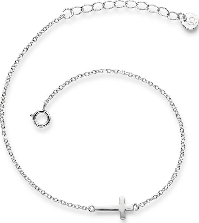 Produktbild Glanzstücke München Damen Kreuz Sterling Silber silber 17,0 cm Basislänge + 3,0 cm Verlängerung - 6116 (17 cm, Sterling Silber)