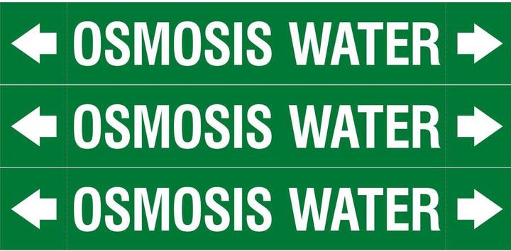 Label énergétique Brady ASME - Marqueurs de tubes - Osmosis Water
