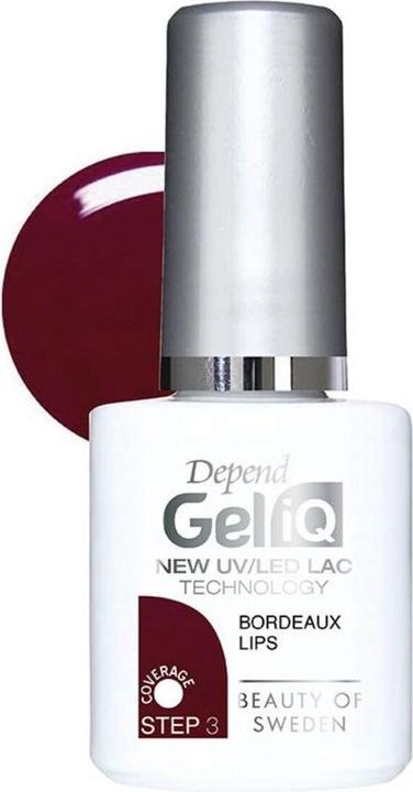 Produktbild Depend Gel iQ Bordeaux Lips 5 ml (Bordeaux lips, Gel-Effekt Nagellack)