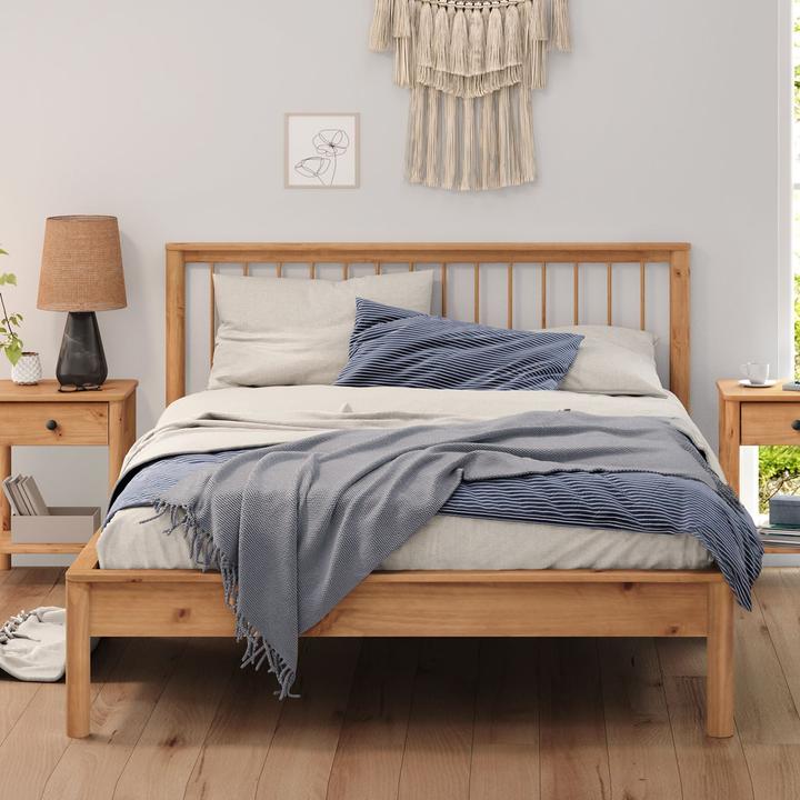 Actual product image IDIMEX Massivholzbett APOANA 140x200 cm – Eichefarben (140 x 200)
