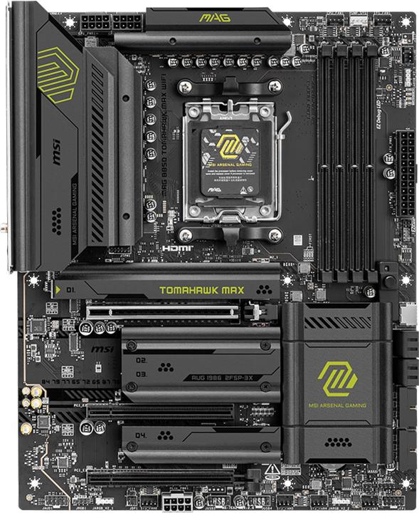 Actual product image MSI MAG B850 Tomahawk Max WIFI (AM5, AMD B850, ATX)