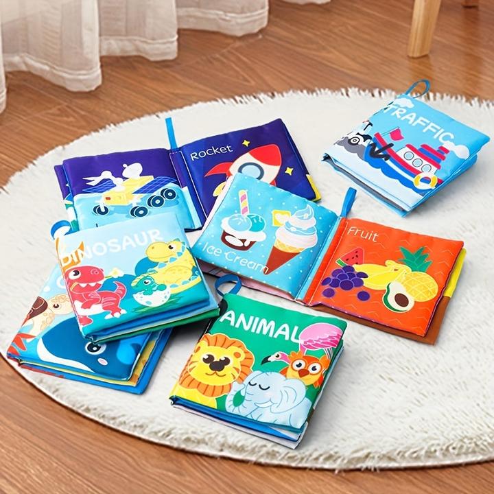 Actual product image Activity Board The first soft cloth book for baby, cloth book, washable baby book, baby cloth book for 0-3 years
