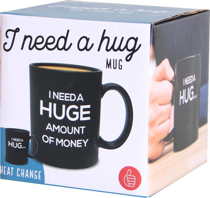 Immagine prodotto Mugs Tasse "I need a Hug Mug" - mit Farbwechsel (300 ml, 1 x)
