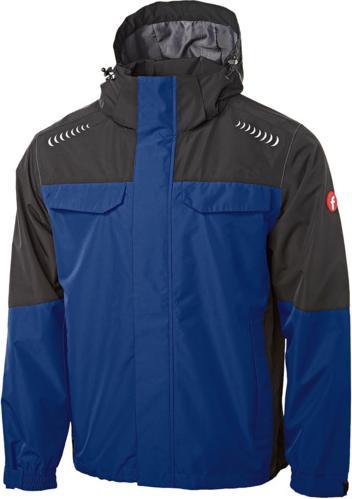 Magni Regenjacke Plus kornblau/schwarz Gr. L Fortis Elements (L)
