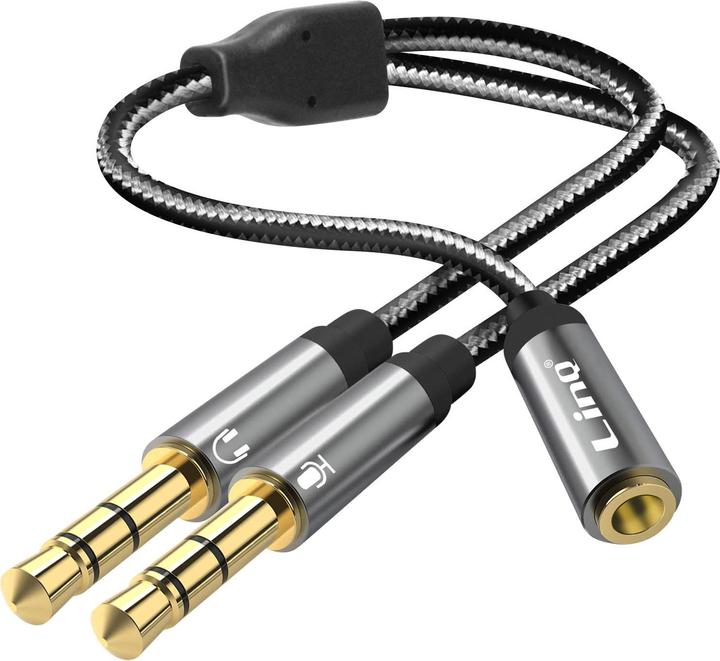 LinQ 3.5mm jack connector female to 2x 3.5mm jack connector male (3.5mm jack, 3.5mm jack)