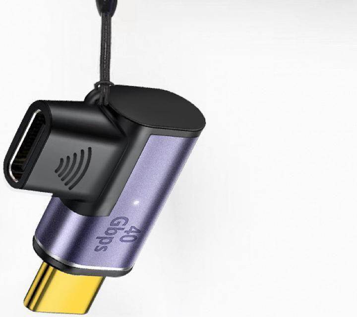 Produktbild MicroConnect Magnetic USB-C Adapter 90 (USB Typ-C, 12.10 cm)