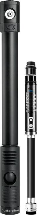 Crankbrothers Klic HP Handpumpe und analoger Manometer inkl. Rahhalter