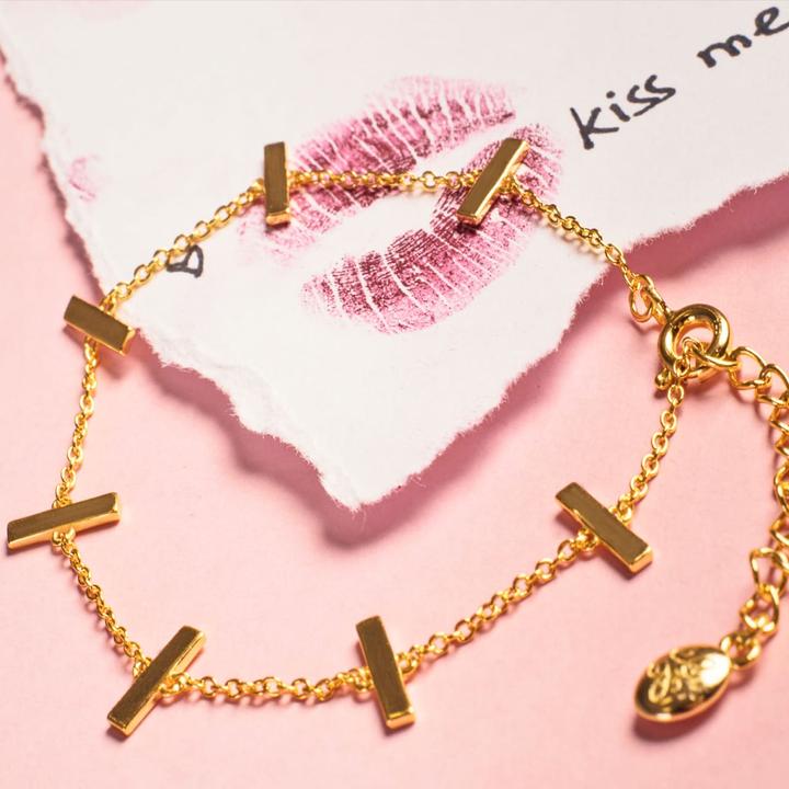 Actual product image Candy Tanea bracelet, 925 sterling silver, gold-plated (20 cm, 925 Sterling silver, 18k gold-plated)